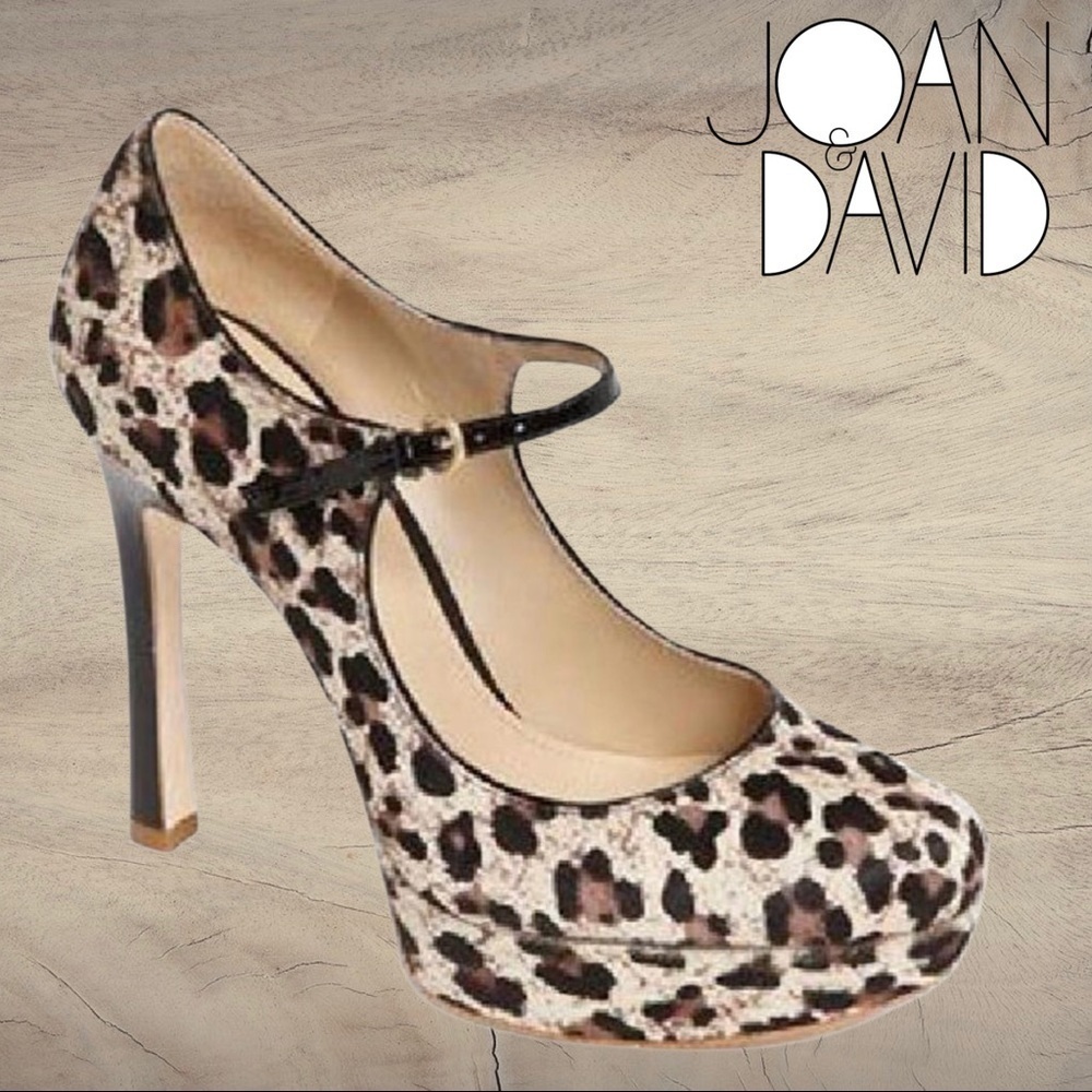 JOAN & David Quimberly Leopard Calf Hair Platform